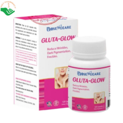 Gluta-Glow Rose Wecare hỗ trợ làm sáng đẹp da, ngăn ngừa nếp nhăn và chống lão hóa da (120 viên)