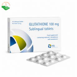 Glutathione 100mg Sublingual Tablets hỗ trợ làm sáng da, chống oxy hóa (Hộp 5 vỉ x 6 viên)