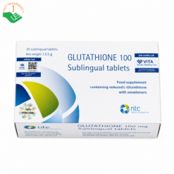Glutathione 100mg Sublingual Tablets hỗ trợ làm sáng da, chống oxy hóa (Hộp 5 vỉ x 6 viên)
