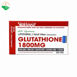 Glutathione 1800mg Vibrant tăng cường thải độc gan, tăng độ đàn hồi cho da (Hộp 60 viên)