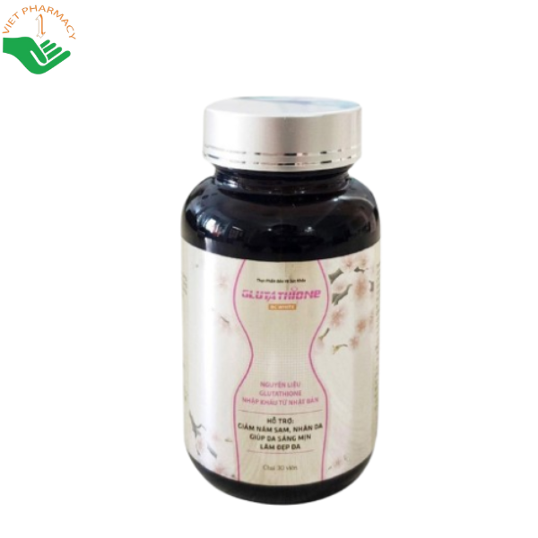 Glutathione BC White Beauty Care USA làm chậm quá trình lão hóa, nuôi dưỡng làn da sáng mịn (Hộp 30 viên)