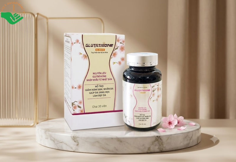 Glutathione BC White Beauty Care USA làm chậm quá trình lão hóa, nuôi dưỡng làn da sáng mịn (Hộp 30 viên)