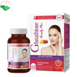 Glutathione Beauty Plus Lao Cai Pharma giúp hạn chế sạm, nám, khô da, hỗ trợ làm sáng da (Hộp 60 viên)