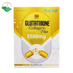 Glutathione Collagen Plus 2500mg Hadaco hỗ trợ cấp ẩm, ngăn ngừa lão hóa da, gia tăng độ chắc khỏe cho xương và tim (Hộp 30 viên)