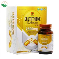 Glutathione Collagen Plus 2500mg Hadaco hỗ trợ cấp ẩm, ngăn ngừa lão hóa da, gia tăng độ chắc khỏe cho xương và tim (Hộp 30 viên)