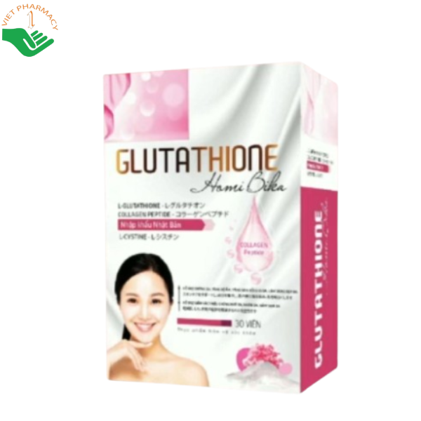 Glutathione Homi Bika Oshii hỗ trợ dưỡng sáng da, làm giảm các dấu hiệu lão hóa (Hộp 30 viên)