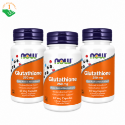 Glutathione Now Foods bổ gan, giải độc và làm sáng da, hỗ trợ chống oxy hóa (Hộp 60 viên)