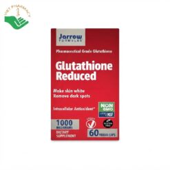 Glutathione Reduced Jarrow Formulas hỗ trợ chống oxy hóa, làm da sáng đẹp và hỗ trợ chức năng gan (Hộp 120 viên)