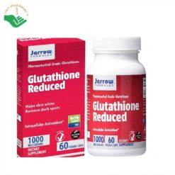 Glutathione Reduced Jarrow Formulas hỗ trợ chống oxy hóa, làm da sáng đẹp và hỗ trợ chức năng gan (Hộp 120 viên)