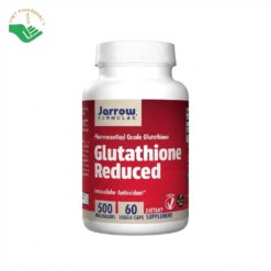 Glutathione Reduced Jarrow Formulas hỗ trợ chống oxy hóa, làm da sáng đẹp và hỗ trợ chức năng gan (Hộp 120 viên)
