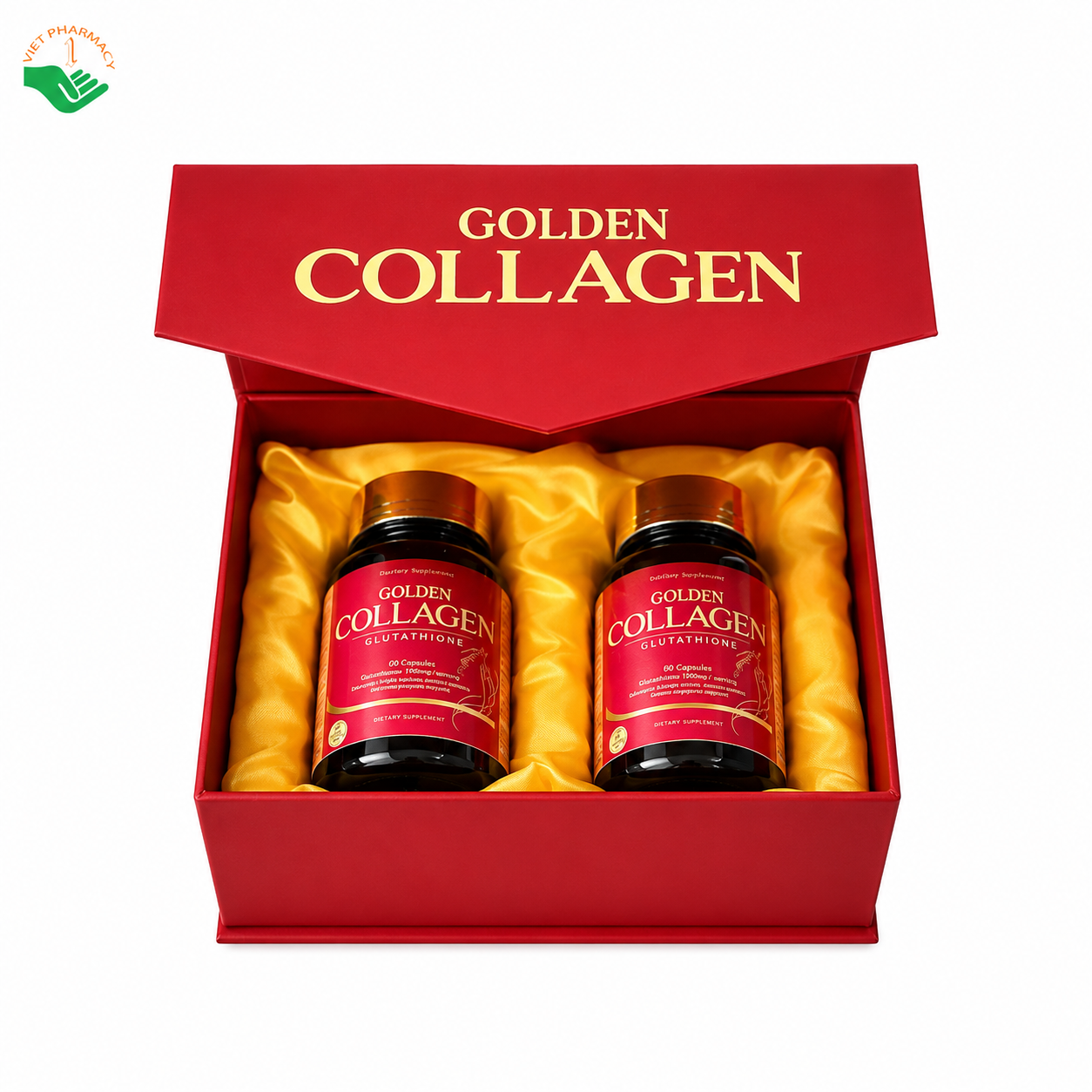 Golden Collagen Golden Smile hỗ trợ chống lão hóa, giúp da sáng mịn (Hộp 30 viên)