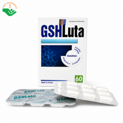 GSHLuta Strapharm bổ sung năng lượng, hỗ trợ phục hồi và bảo vệ gan, dưỡng da khỏe đẹp (Hộp 4 vỉ x 15 viên)