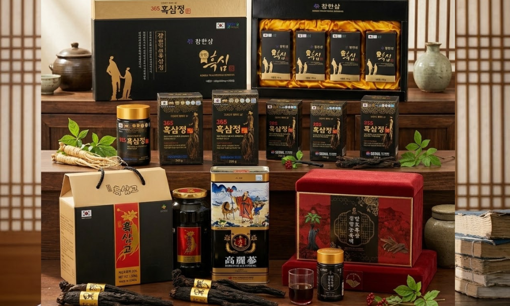 Hắc sâm là tên gọi của nhân sâm đã qua quá trình hấp và sấy khô lặp lại nhiều lần, thường lên đến 9 chu kỳ theo phương pháp chế biến truyền thống.