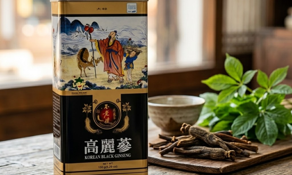 Hắc sâm củ khô Daedong Hàn Quốc hộp thiếc 150g