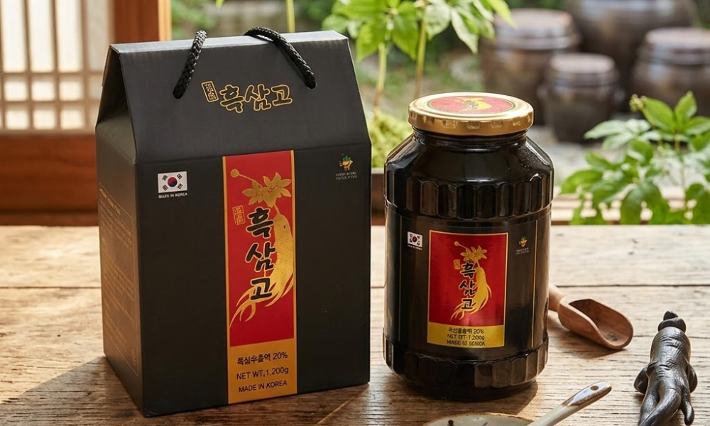 Thực phẩm bổ sung chiết xuất hắc sâm Korean Black Ginseng hũ 1200g