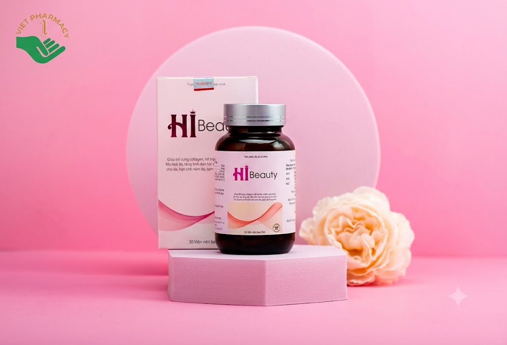 Hi Beauty hỗ trợ trắng da tự nhiên, mờ thâm và chống lão hóa (Hộp 30 viên)
