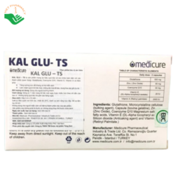 Kal Glu-TS Medicure Pharmaceutical tăng cường hệ miễn dịch, làm chậm lão hóa da (Hộp 3 vỉ x 10 viên)