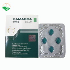 Thuốc Kamagra 50mg điều trị rối loạn chức năng sinh lý nam (Hộp 4 viên)