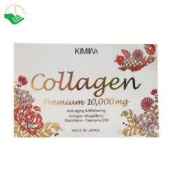 Kimiwa Collagen Premium 10000mg Shin Nihon Medical chống oxi hóa, giúp da căng sáng mịn màng (Hộp 10 lọ 50ml)