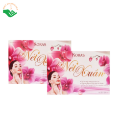 Koras Nét Xuân Hợp Nhất hỗ trợ tăng cường nội tiết tố nữ, cải thiện lão hóa da (Hộp 2 lọ x 20 viên)