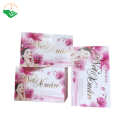 Koras Nét Xuân Hợp Nhất hỗ trợ tăng cường nội tiết tố nữ, cải thiện lão hóa da (Hộp 2 lọ x 20 viên)