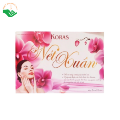 Koras Nét Xuân Hợp Nhất hỗ trợ tăng cường nội tiết tố nữ, cải thiện lão hóa da (Hộp 2 lọ x 20 viên)