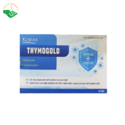 Koras Thymogold Tradiphar tăng đề kháng, giảm nguy cơ mắc các bệnh hô hấp trên (Hộp 3 vỉ x 10 viên)