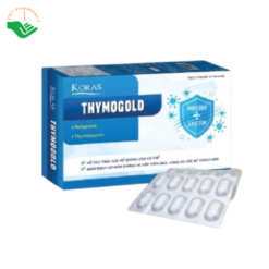 Koras Thymogold Tradiphar tăng đề kháng, giảm nguy cơ mắc các bệnh hô hấp trên (Hộp 3 vỉ x 10 viên)