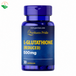 L-Glutathione Reduced Puritan's Pride hỗ trợ làm sáng mịn da, ngăn ngừa sạm nám (Hộp 30 viên)