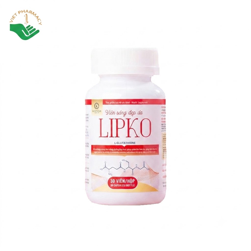 Lipko Kohinoor Star hỗ trợ chống oxy hoá, giảm lão hoá da, mờ thâm sạm, giúp làm đẹp da (Hộp 30 viên)