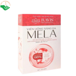Mela Ravis Cosmetic hạn chế lão hóa da, giúp da sáng đẹp, đều màu (Hộp 30 viên)