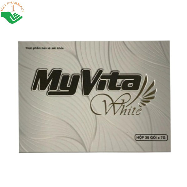 MyVita White SPM chống oxy hóa, chậm quá trình lão hóa, làm sáng da (Hộp 30 gói x 7g)