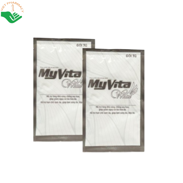 MyVita White SPM chống oxy hóa, chậm quá trình lão hóa, làm sáng da (Hộp 30 gói x 7g)