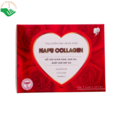 Napu Collagen Freshlife làm chậm lão hóa da, hỗ trợ sáng da (Hộp 3 lọ x 10 viên)