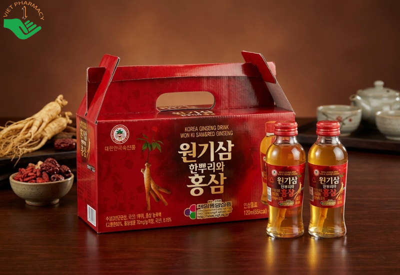 Nước hồng sâm nguyên củ Won Ki Sam