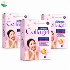 Nước sâm nhung Collagel Foxs-USA hỗ trợ chống oxy hóa, ngắn ngừa lão hoá da (Hộp 10 gói x 15 ml)