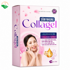 Nước sâm nhung Collagel Foxs-USA hỗ trợ chống oxy hóa, ngắn ngừa lão hoá da (Hộp 10 gói x 15 ml)
