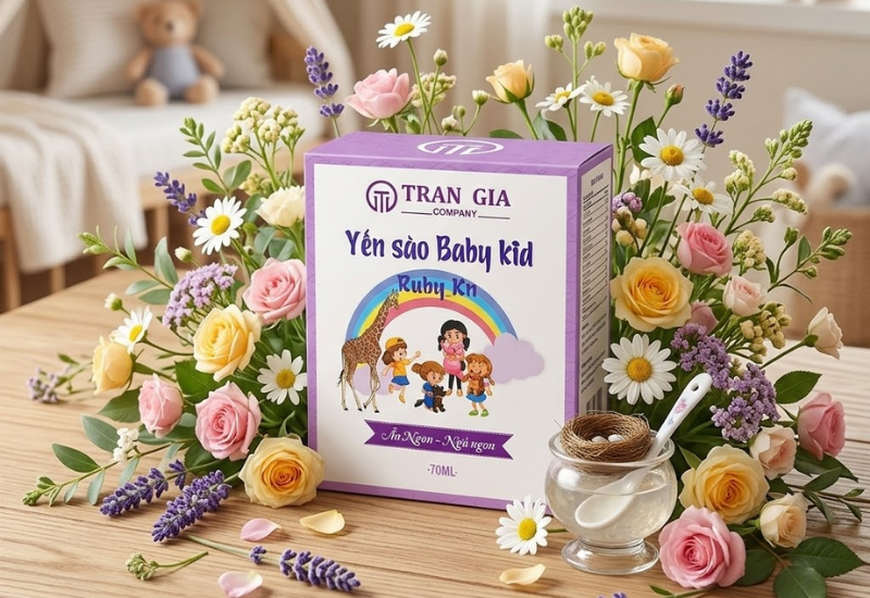 Nước yến sào Baby Kid Trần Gia bổ sung năng lượng cho bé (Lọ 70ml)