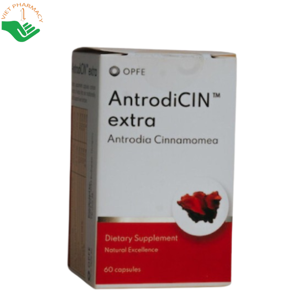Opfe AntrodiCIN Extra Capsules OPFE hỗ trợ tăng cường chức năng và bảo vệ gan (Hộp 60 viên)