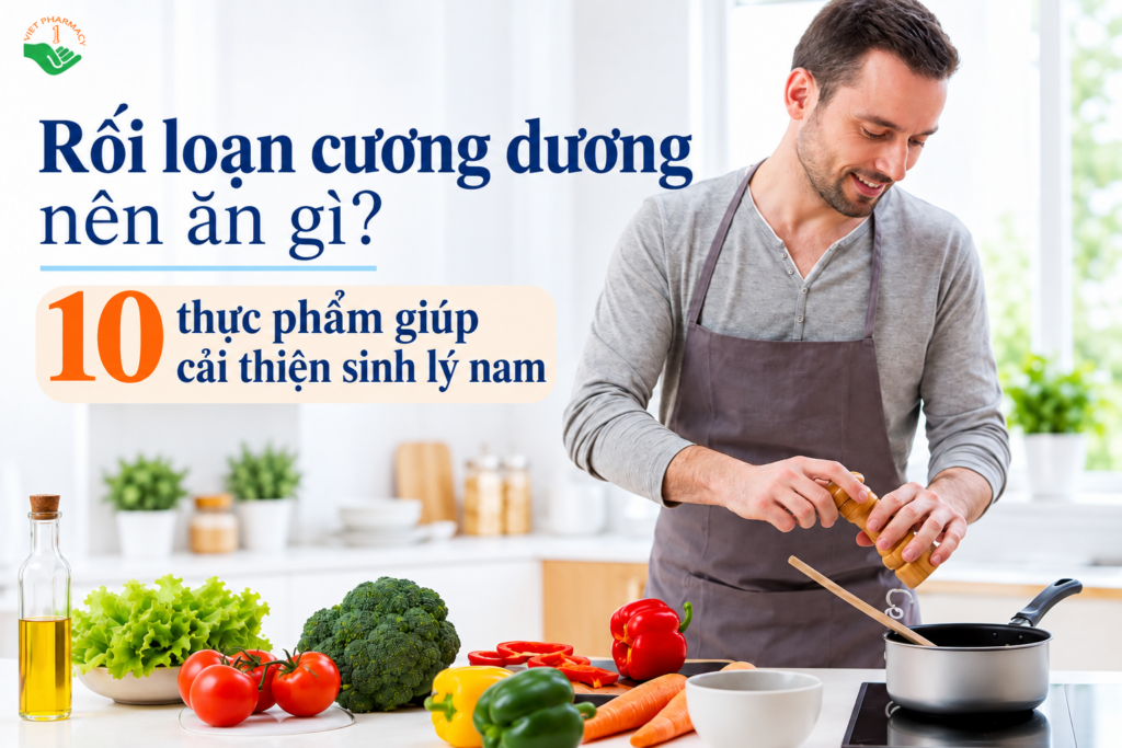 Rối loạn cương dương nên ăn gì? 10 thực phẩm giúp cải thiện sinh lý nam