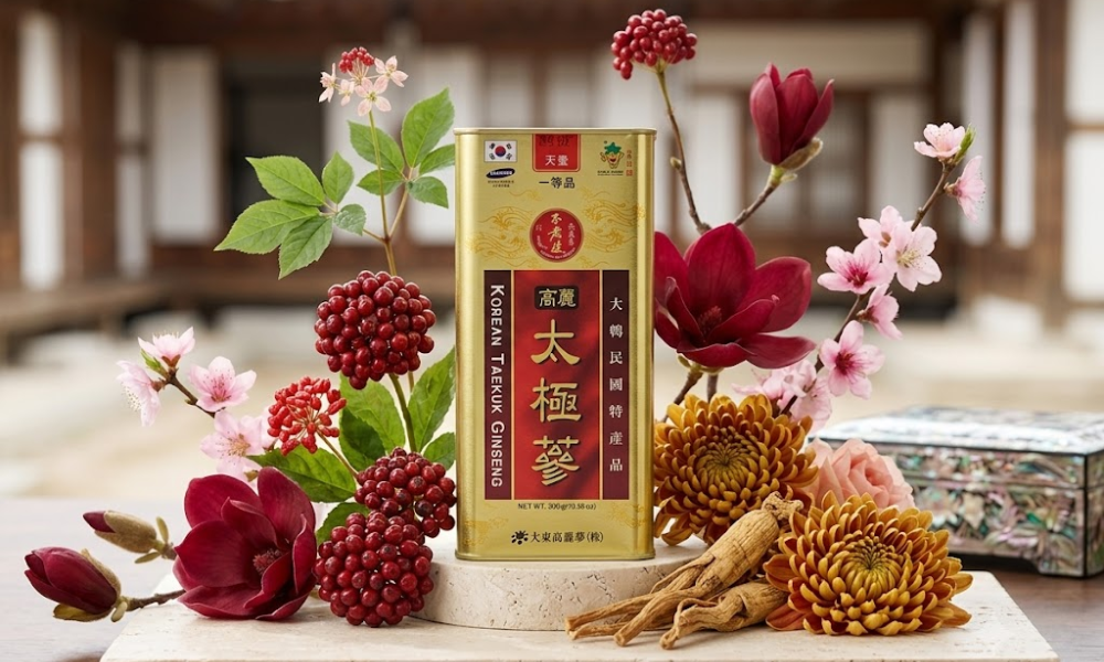 Thái cực sâm củ khô Daedong Hàn Quốc Hộp 300g