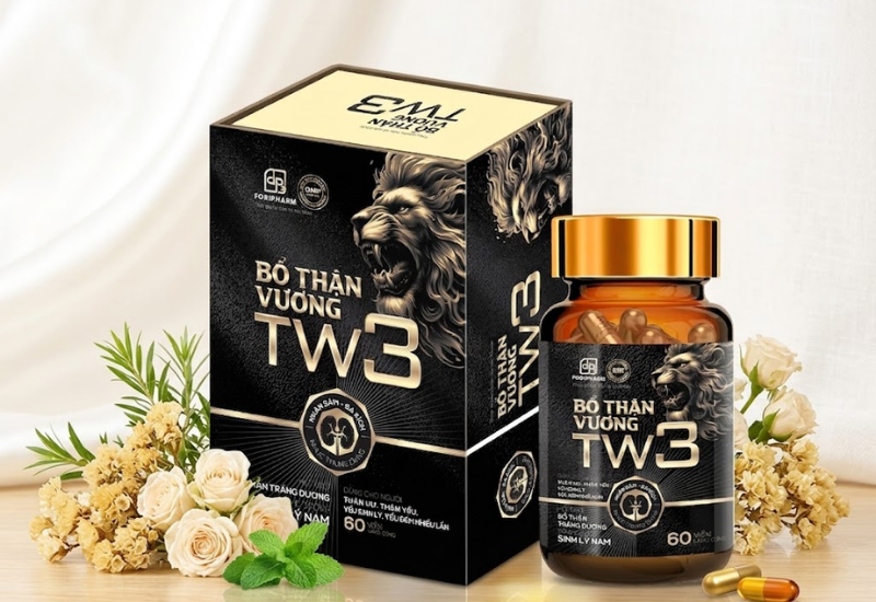 Viên uống Bổ Thận Vương TW3 hỗ trợ bổ thận tráng dương, tăng cường sinh lý nam (Hộp 1 chai x 60 viên)