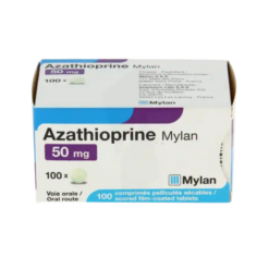 Thuốc Azathioprine Mylan 50mg hỗ trợ dự phòng phản ứng đào thải cơ quan ở bệnh nhân thực hiện phẫu thuật ghép thận (Hộp 100 viên)
