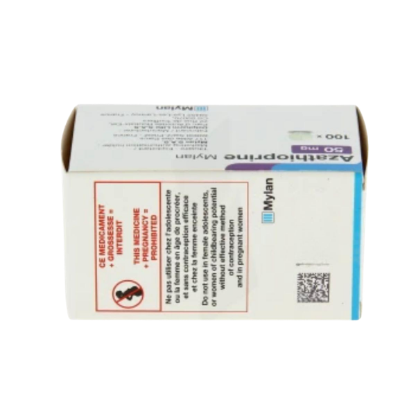 Thuốc Azathioprine Mylan 50mg hỗ trợ dự phòng phản ứng đào thải cơ quan ở bệnh nhân thực hiện phẫu thuật ghép thận (Hộp 100 viên)