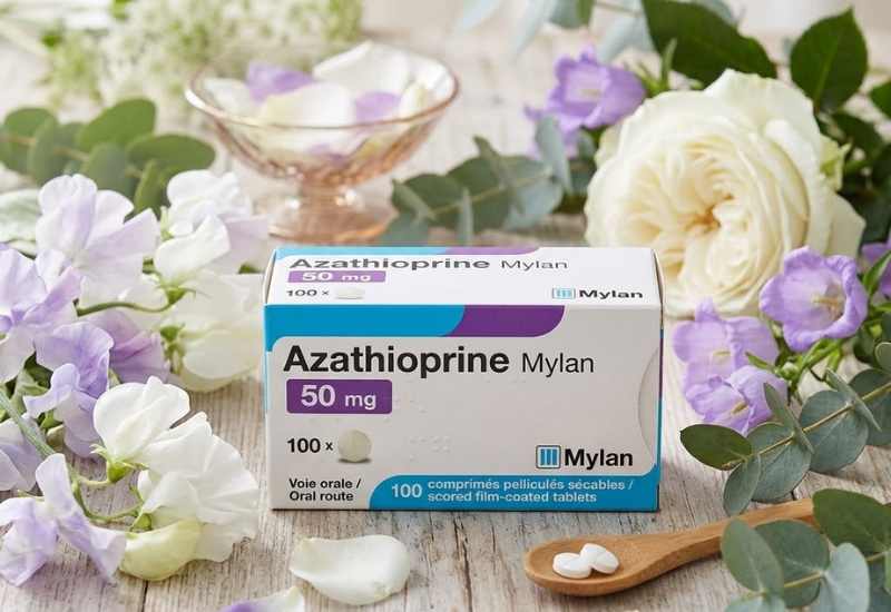 Thuốc Azathioprine Mylan 50mg hỗ trợ dự phòng phản ứng đào thải cơ quan ở bệnh nhân thực hiện phẫu thuật ghép thận (Hộp 100 viên)