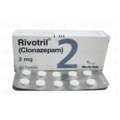 Thuốc điều trị động kinh và rối loạn hoảng sợ Clonazepam 2mg Roche (Hộp 2 vỉ x 10 viên)