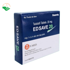 Thuốc Hỗ trợ điều trị rối loạn chức năng cương dương ở nam giới Edsave 20 (Hộp 1 vỉ x 4 viên)