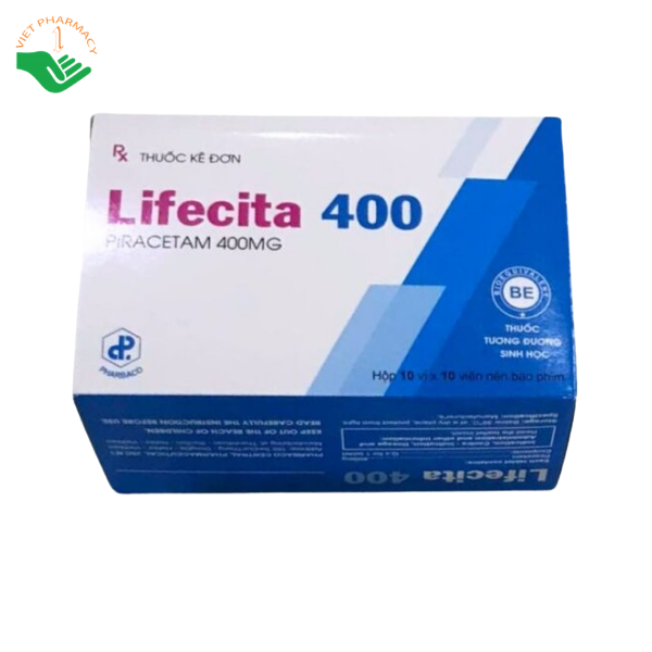 Thuốc Lifecita 400 Pharbaco điều trị suy giảm nhận thức, Alzheimer (Hộp 10 vỉ x 10 viên) - Ảnh 2