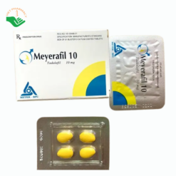 Thuốc Meyerafil 10 Meyer-BPC điều trị rối loạn cương dương (Hộp 1 vỉ x 4 viên)
