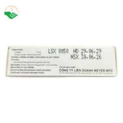Thuốc Meyerafil 10 Meyer-BPC điều trị rối loạn cương dương (Hộp 1 vỉ x 4 viên)